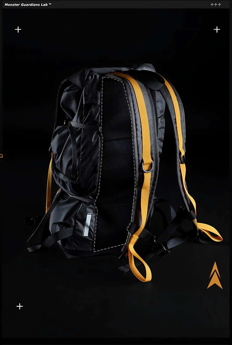 Water-repellent outdoor backpack