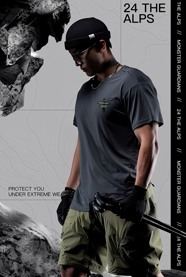 プロテクト アウトドアスポーツTシャツ