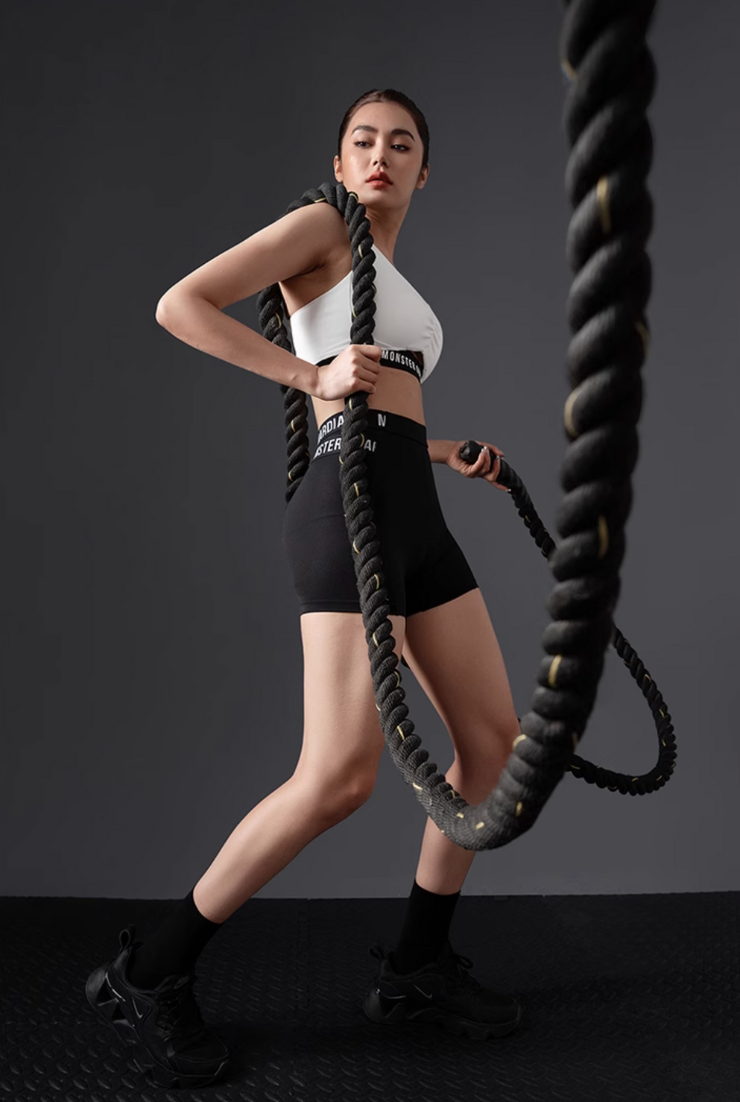 クールドライ ハイウエスト バイカースポーツショーツ セット