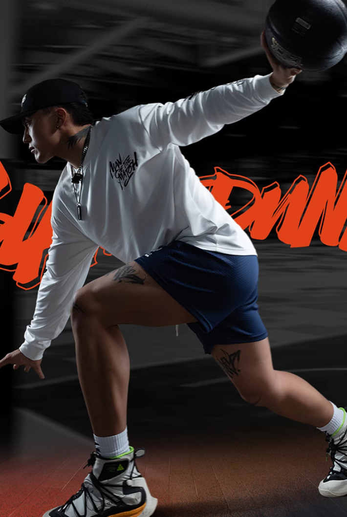 メッシュサーモプリントスポーツロングTシャツ