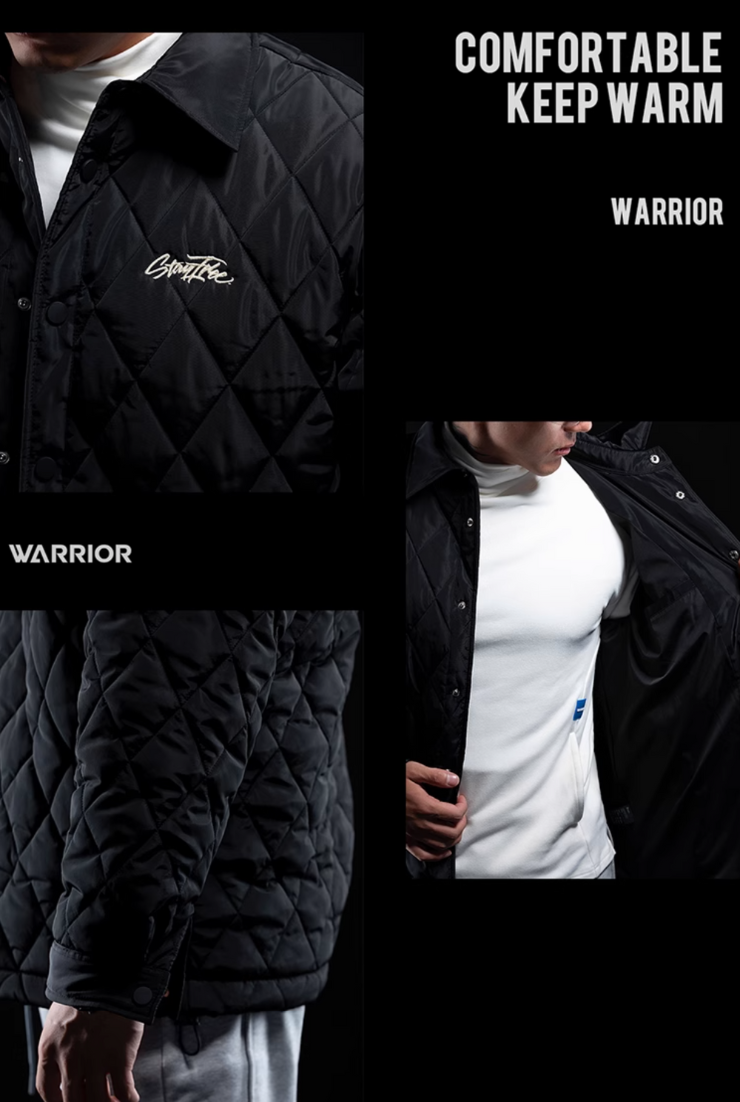 Light quilted cotton jacket