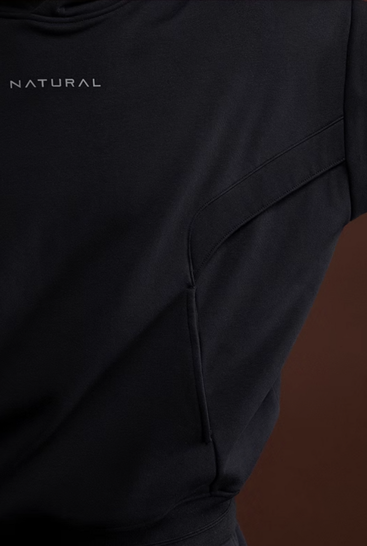 Heavy fleece sports hoodie