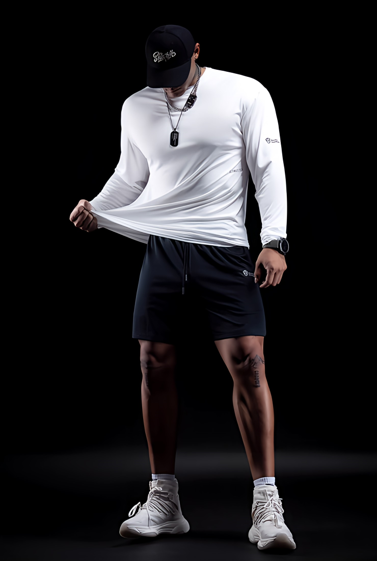 black air light quarter pants