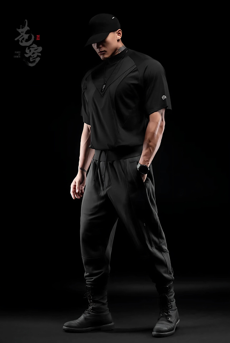 Loose fit high rise sports pants