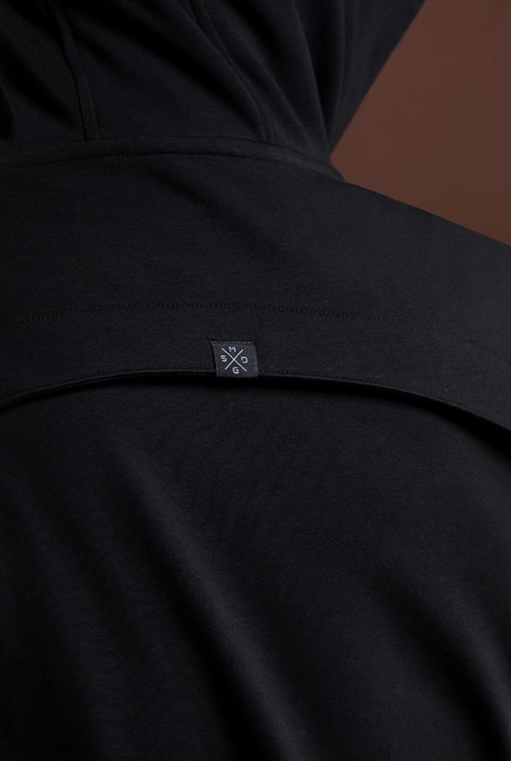 Heavy fleece sports hoodie