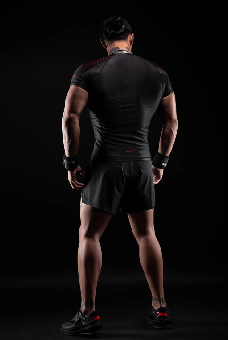 Reflective Black Training Shorts