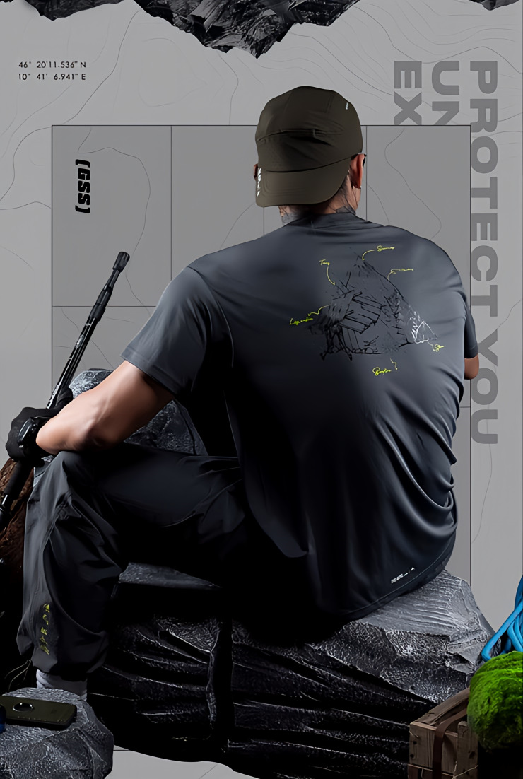 プロテクト アウトドアスポーツTシャツ