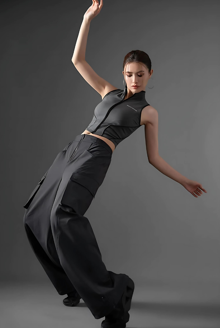 Loose fit three-proof cargo pants