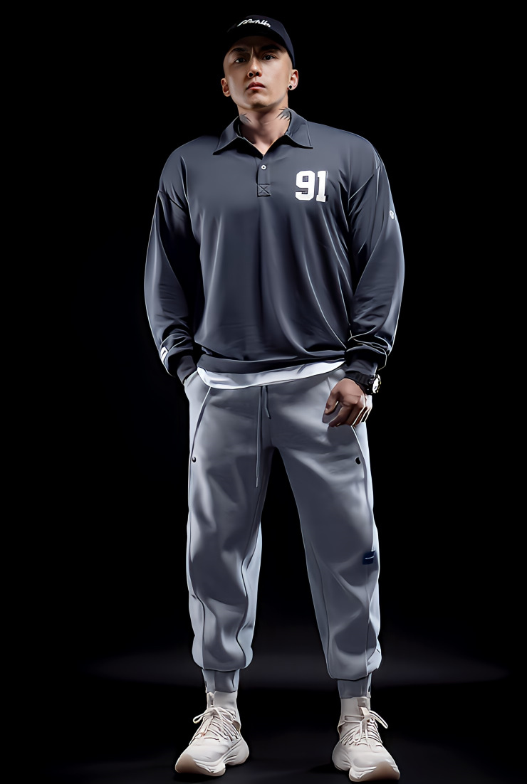 ドリブルフィット 長袖カジュアルポロシャツ