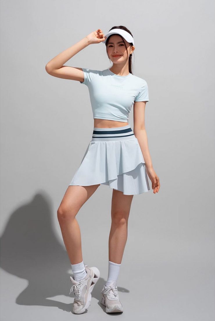 アイスシェード アシンメトリー テニスワンピース(UPF150+)