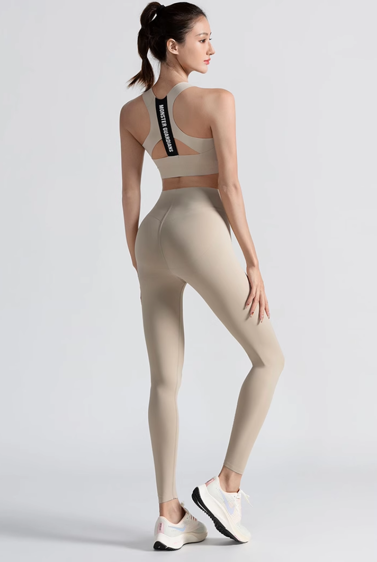 シームレス 高伸縮性 スポーツレギンス