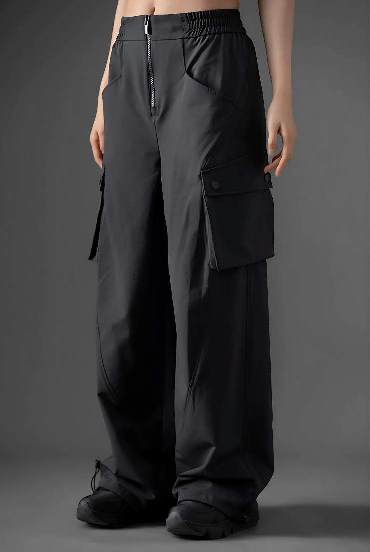 Loose fit three-proof cargo pants