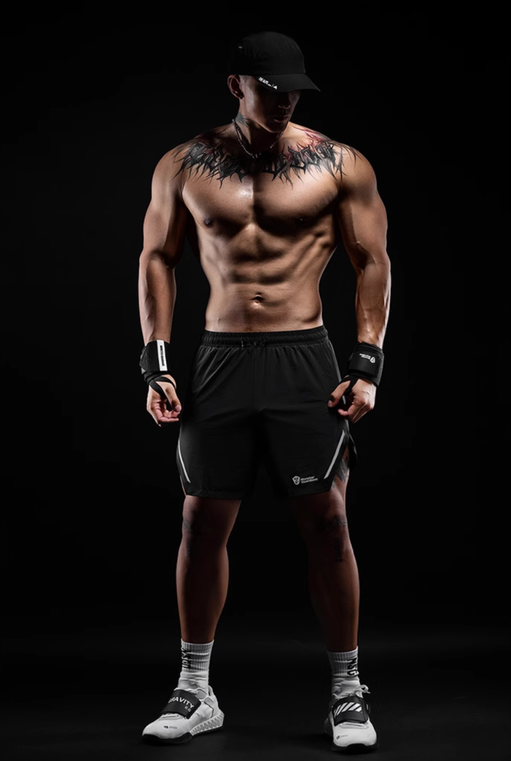 Reflective Black Training Shorts