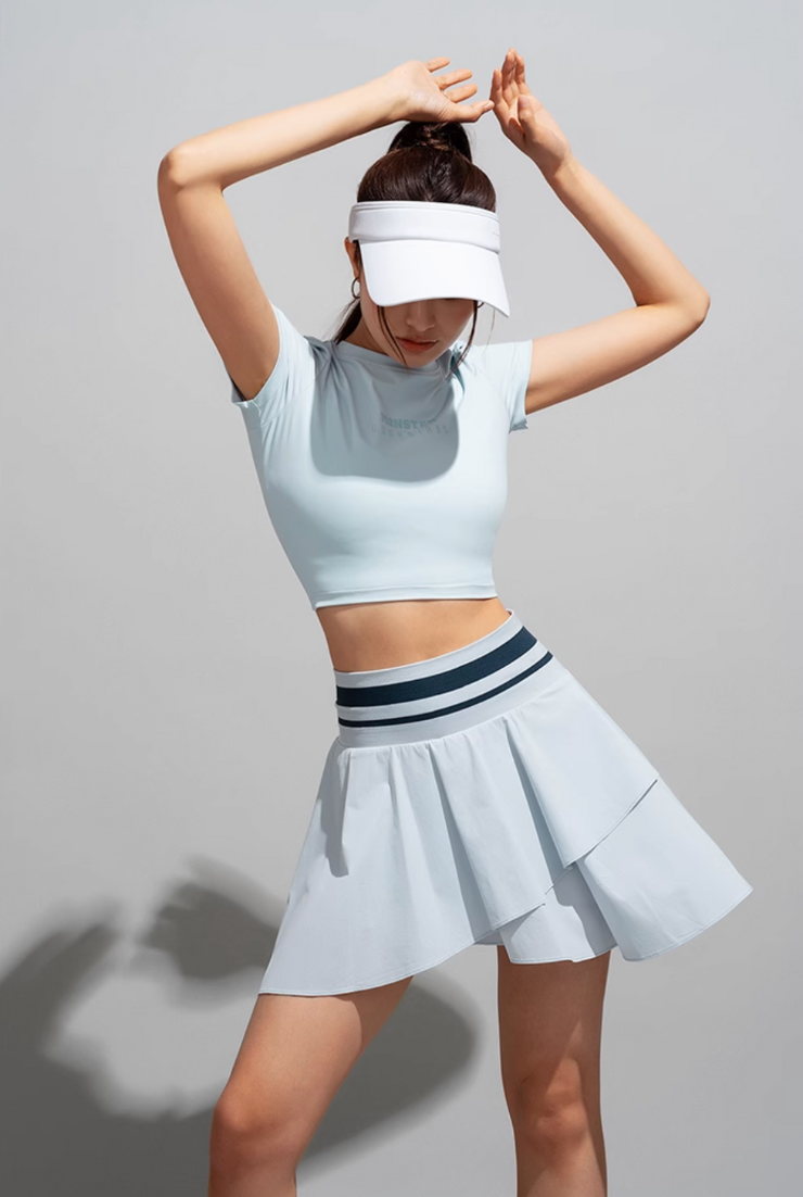 アイスシェード アシンメトリー テニスワンピース(UPF150+)