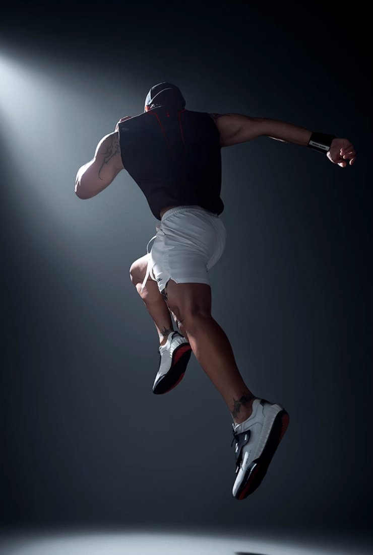 ワイドショルダー パンチングタンクトップ