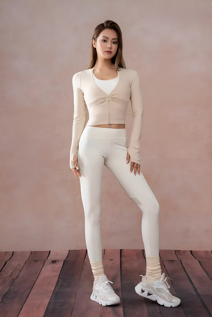 Motion Fit V-neck Short Cardigan