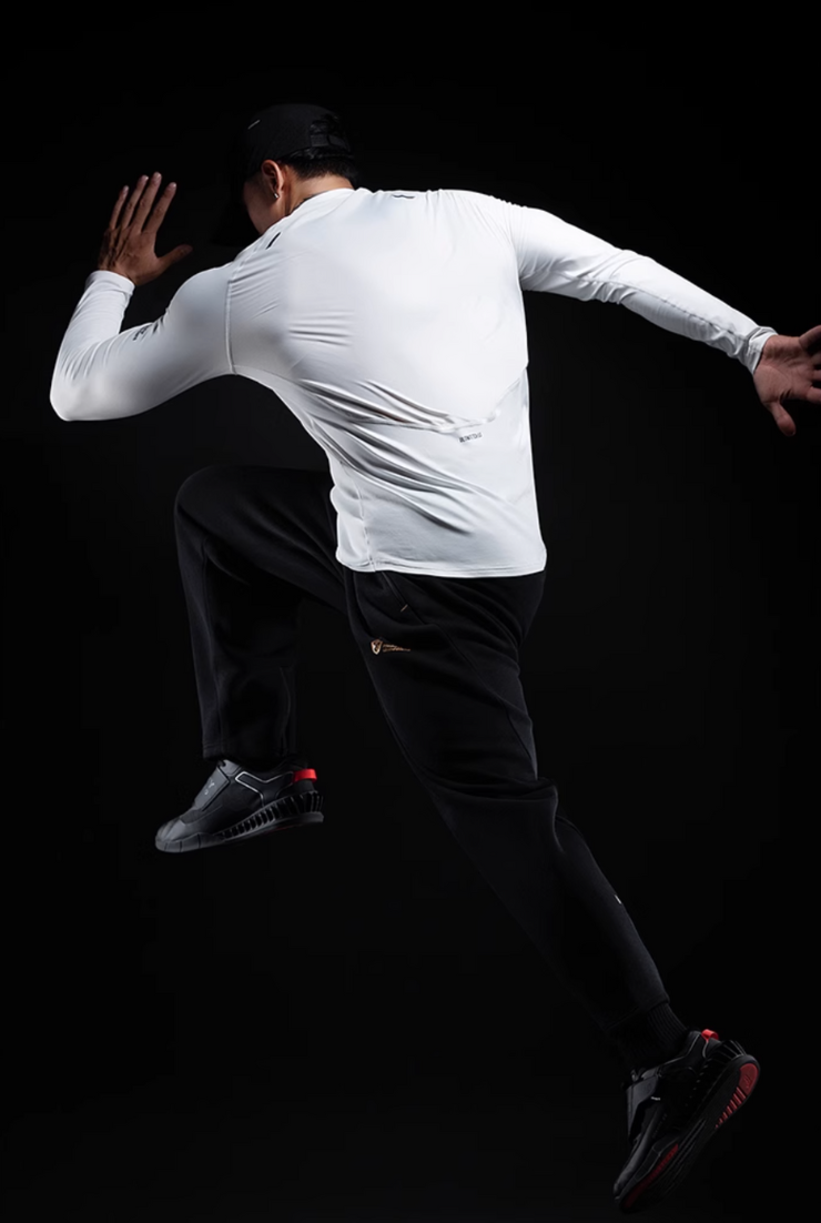 フリース ストレート スポーツパンツ ブラックエディション