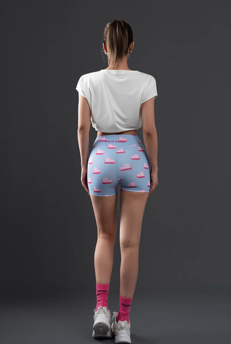 Waist-tightening, hip-up, sports, highly elastic, tight shorts