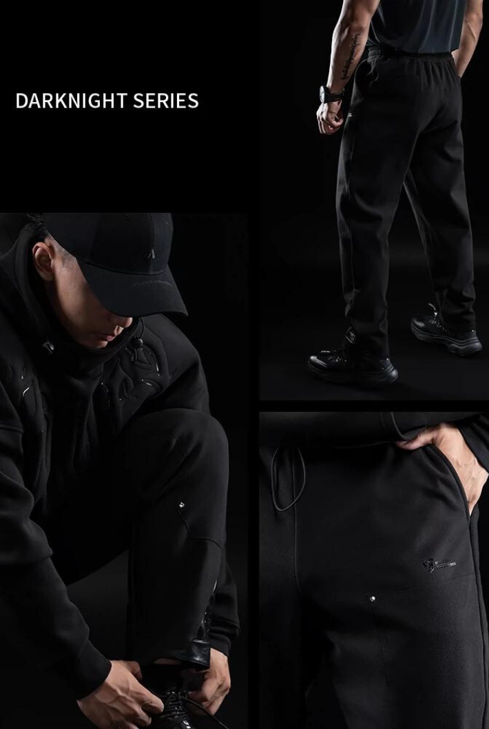 dark night casual straight sweatpants