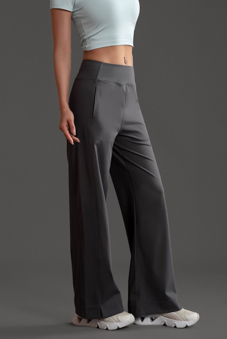 FLEX FLOW ハイウエスト ワイドレッグ ヨガパンツ