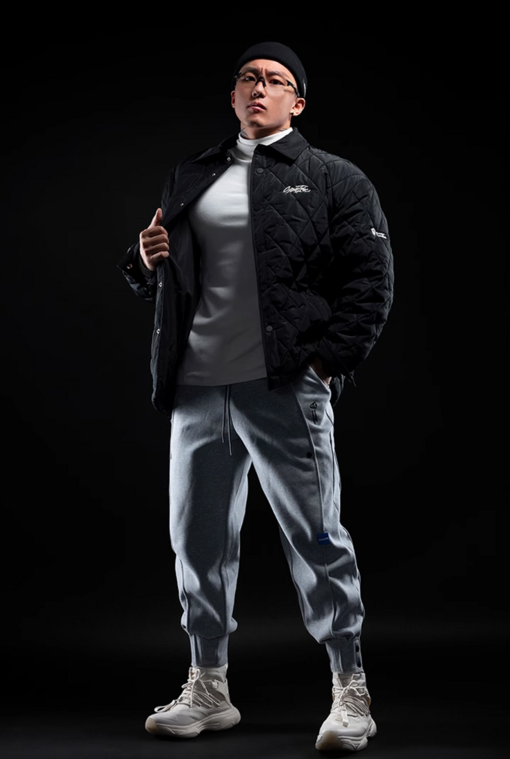 Light quilted cotton jacket