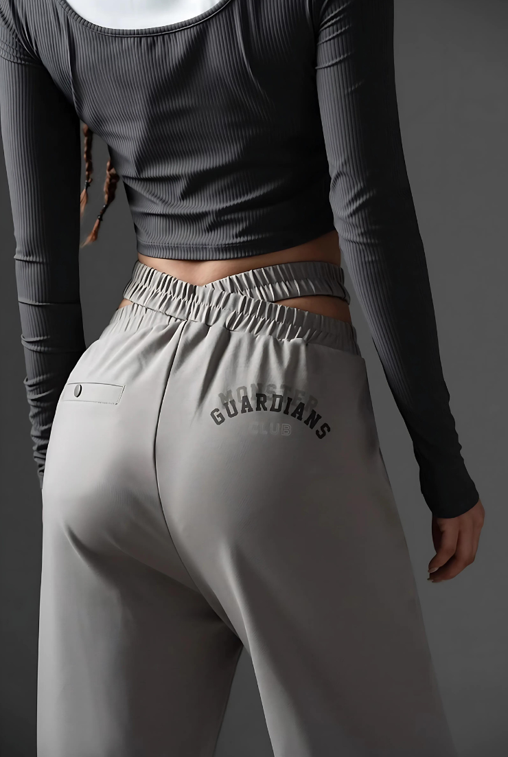 Cross waist fit sports pants