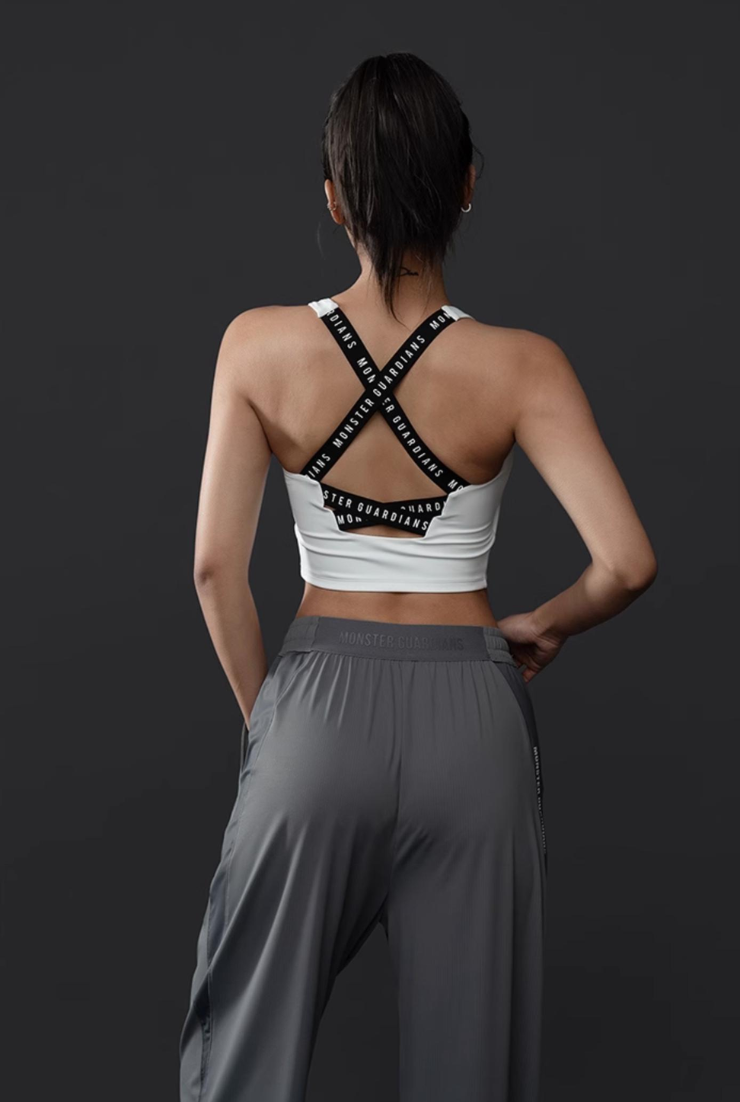 Moisture-wicking sports bra