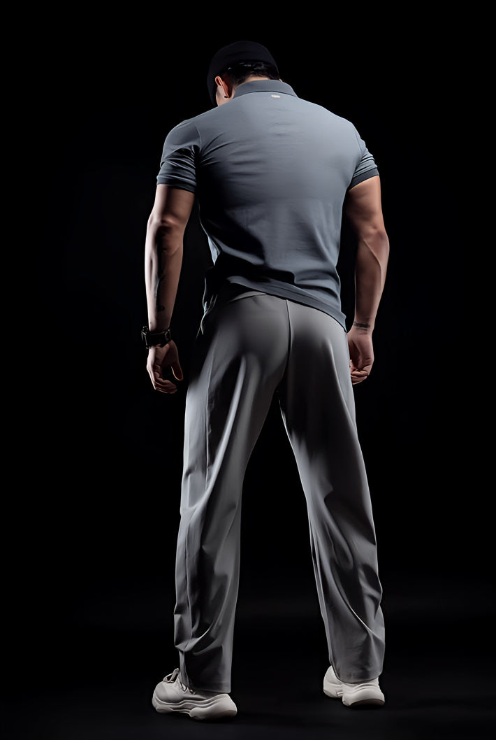 メンズ ルーズフィット スポーツ レジャー フィットネス パンツ