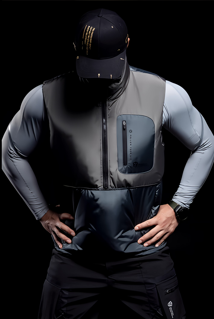 Color Blocking Warmy Duck Vest