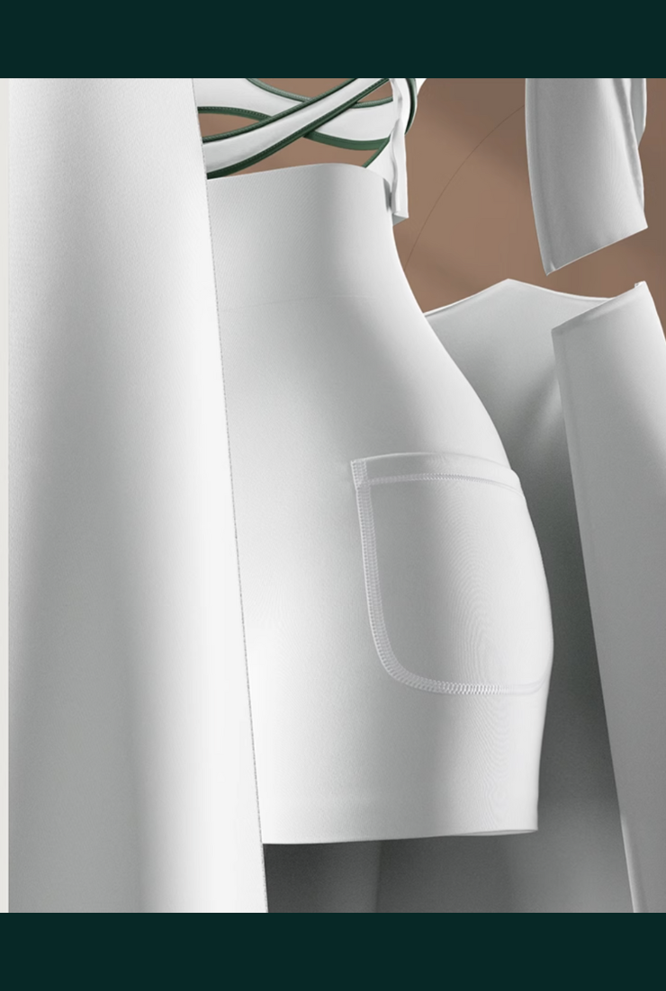 エレガンス スクエアネック テニスワンピース