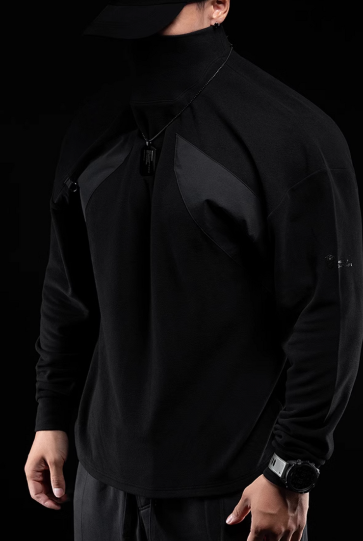 ブラックタートル 防風アスリートトップス