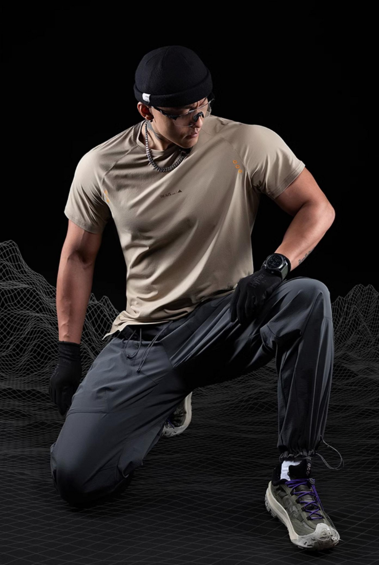 Men's antibacterial quick-drying sports T-shirt