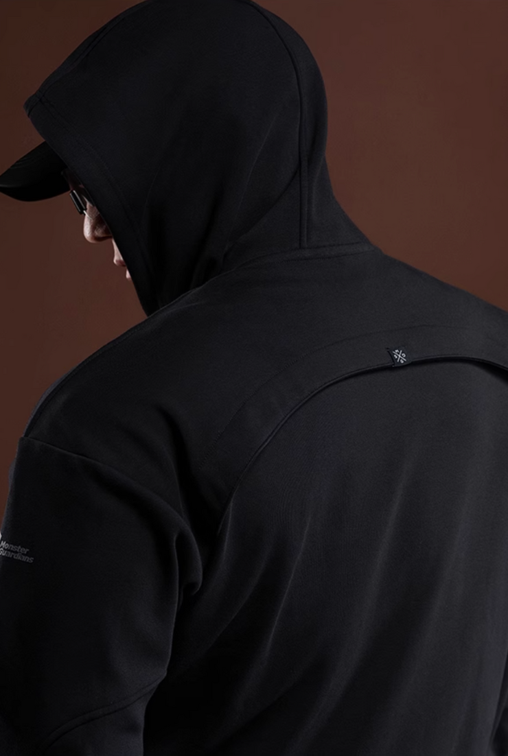 Heavy fleece sports hoodie