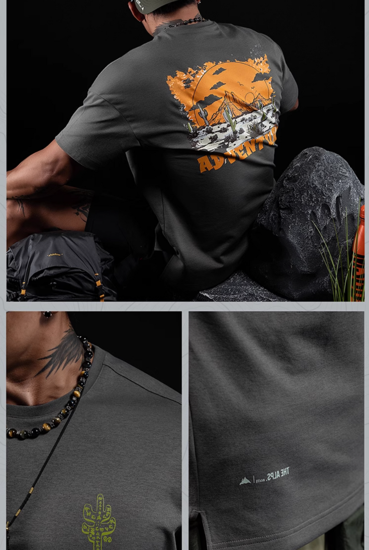 アウトドアグラフィックTシャツ