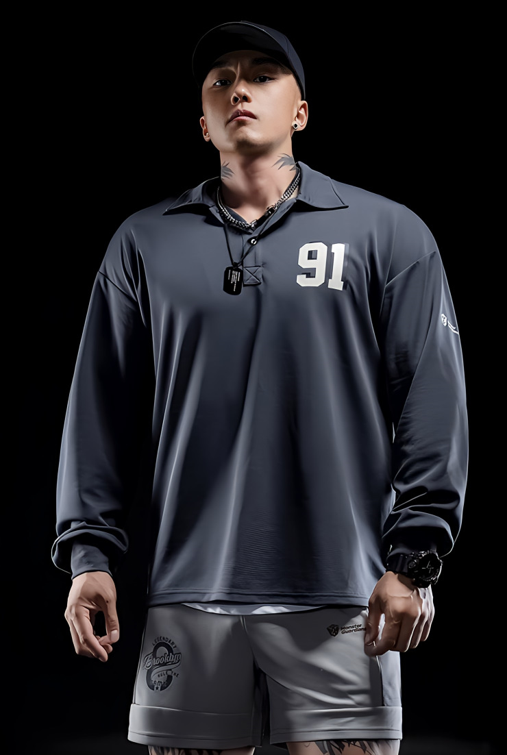 ドリブルフィット 長袖カジュアルポロシャツ