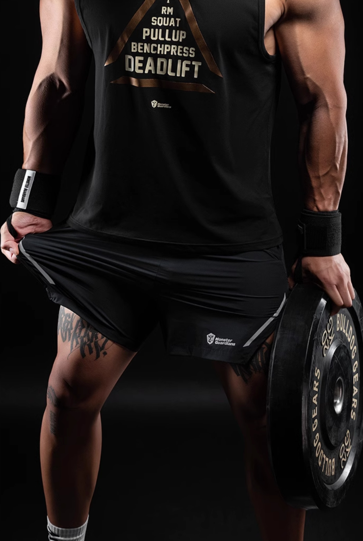 Reflective Black Training Shorts