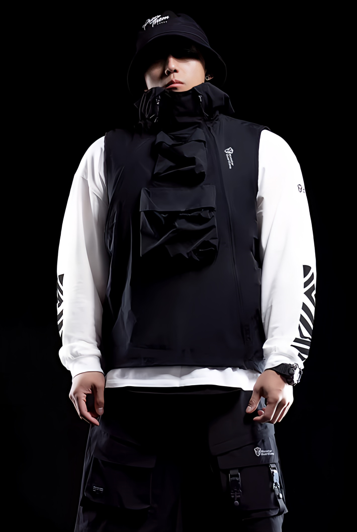 Multi-pocket sleeveless work vest