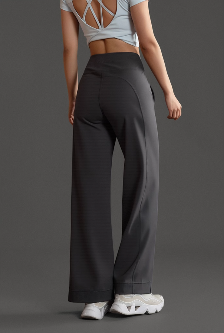 FLEX FLOW ハイウエスト ワイドレッグ ヨガパンツ