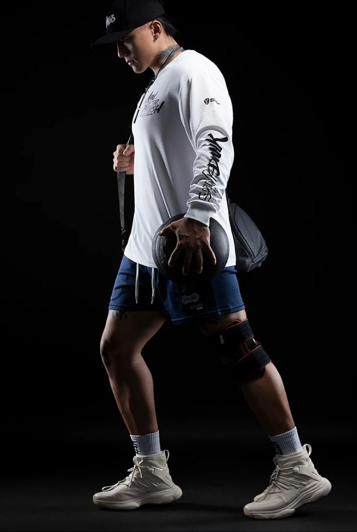 メッシュサーモプリントスポーツロングTシャツ