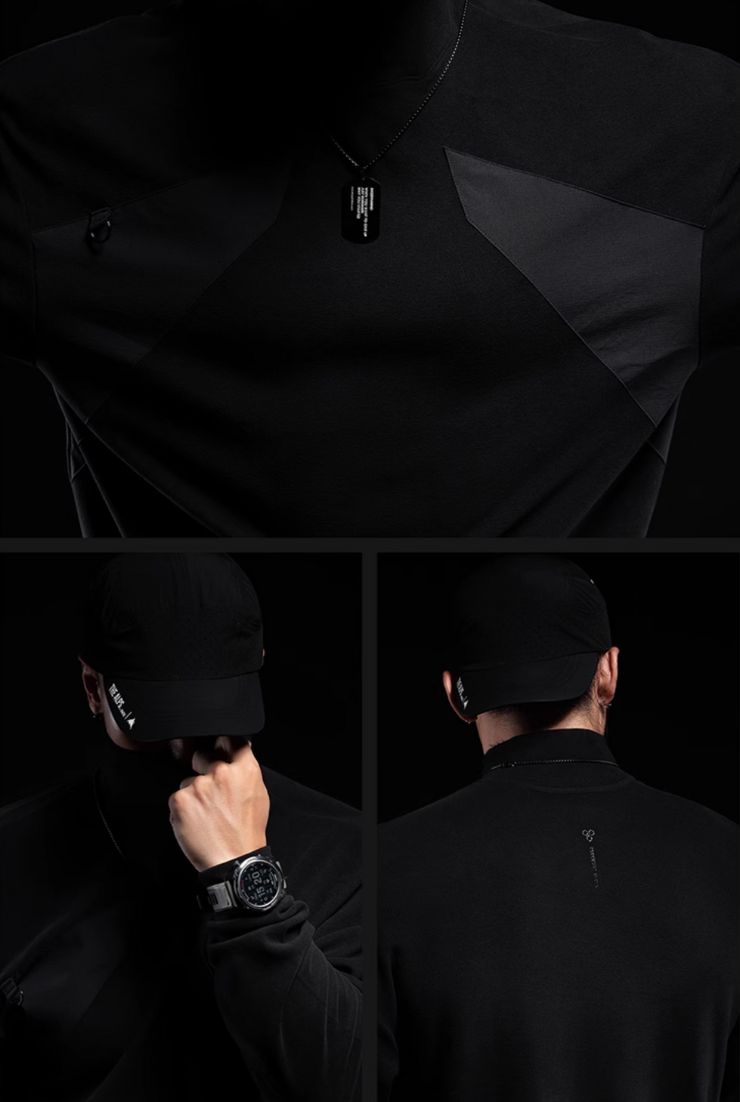 ブラックタートル 防風アスリートトップス