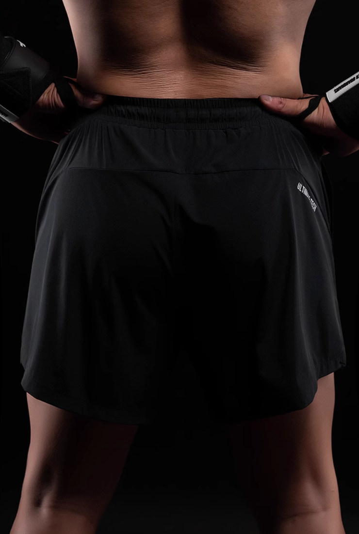 Reflective Black Training Shorts