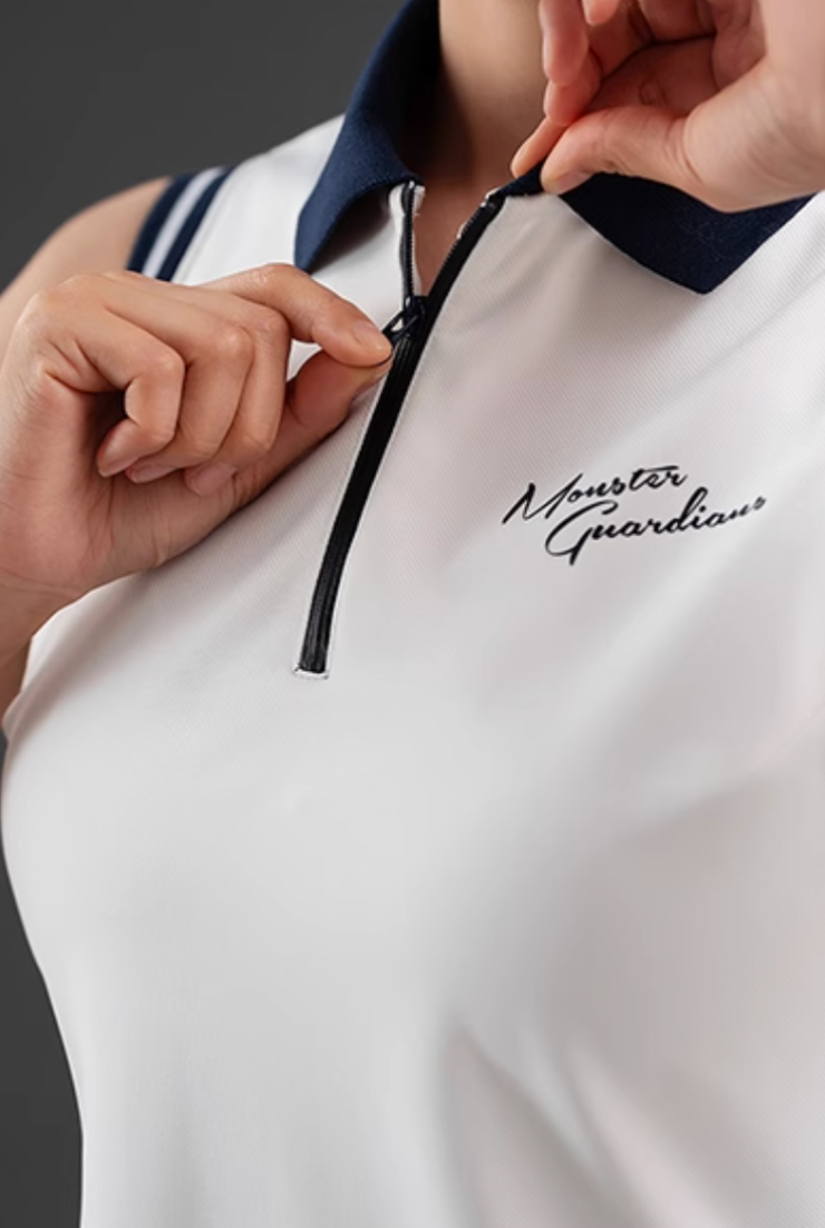 バイカラーポロスポーツドレス