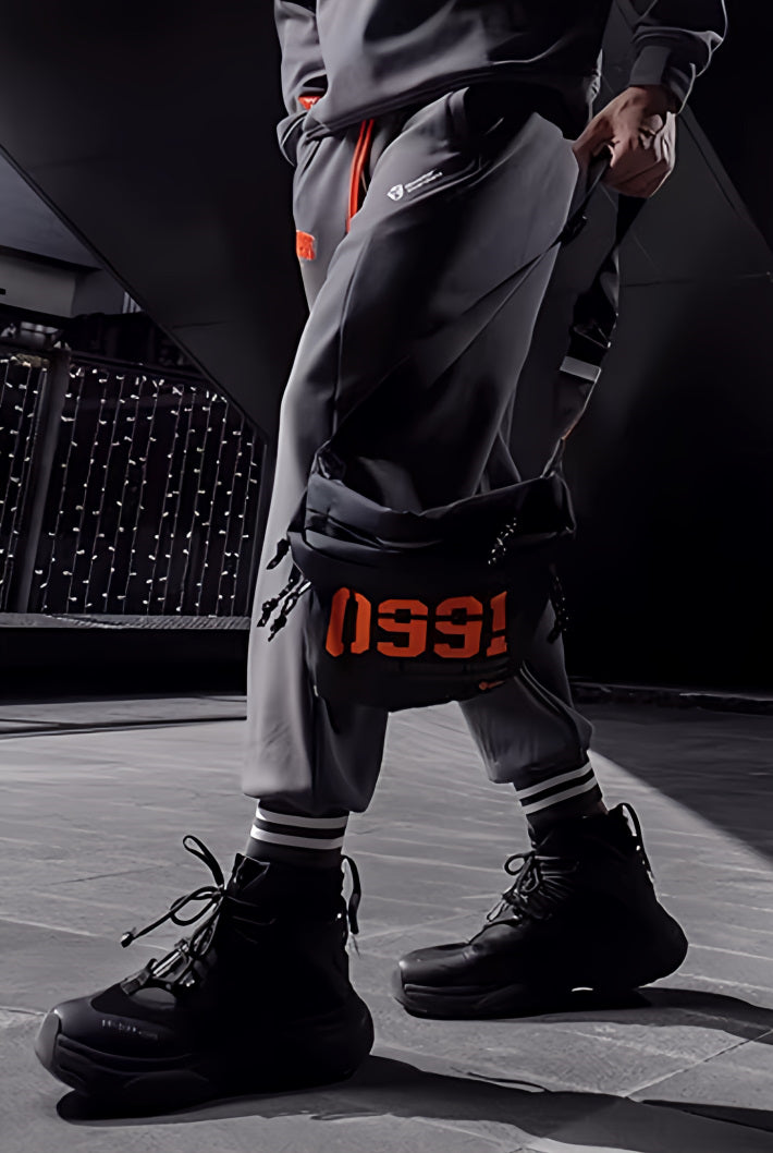 Retro Lapel Plus Velvet Loose Sports Sweatpants