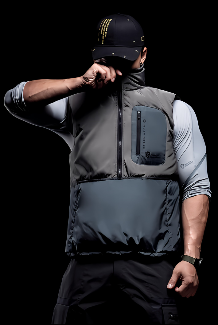 Color Blocking Warmy Duck Vest