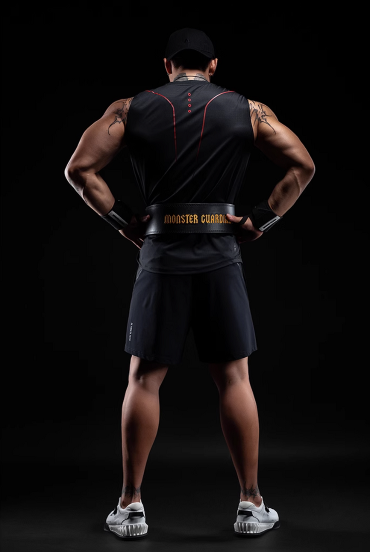 ワイドショルダー パンチングタンクトップ