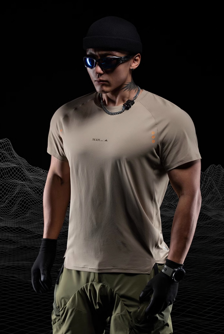 Men's antibacterial quick-drying sports T-shirt