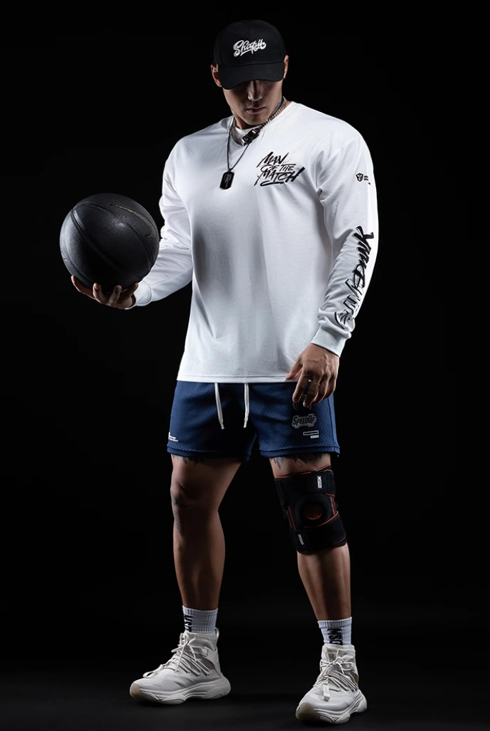 メッシュサーモプリントスポーツロングTシャツ