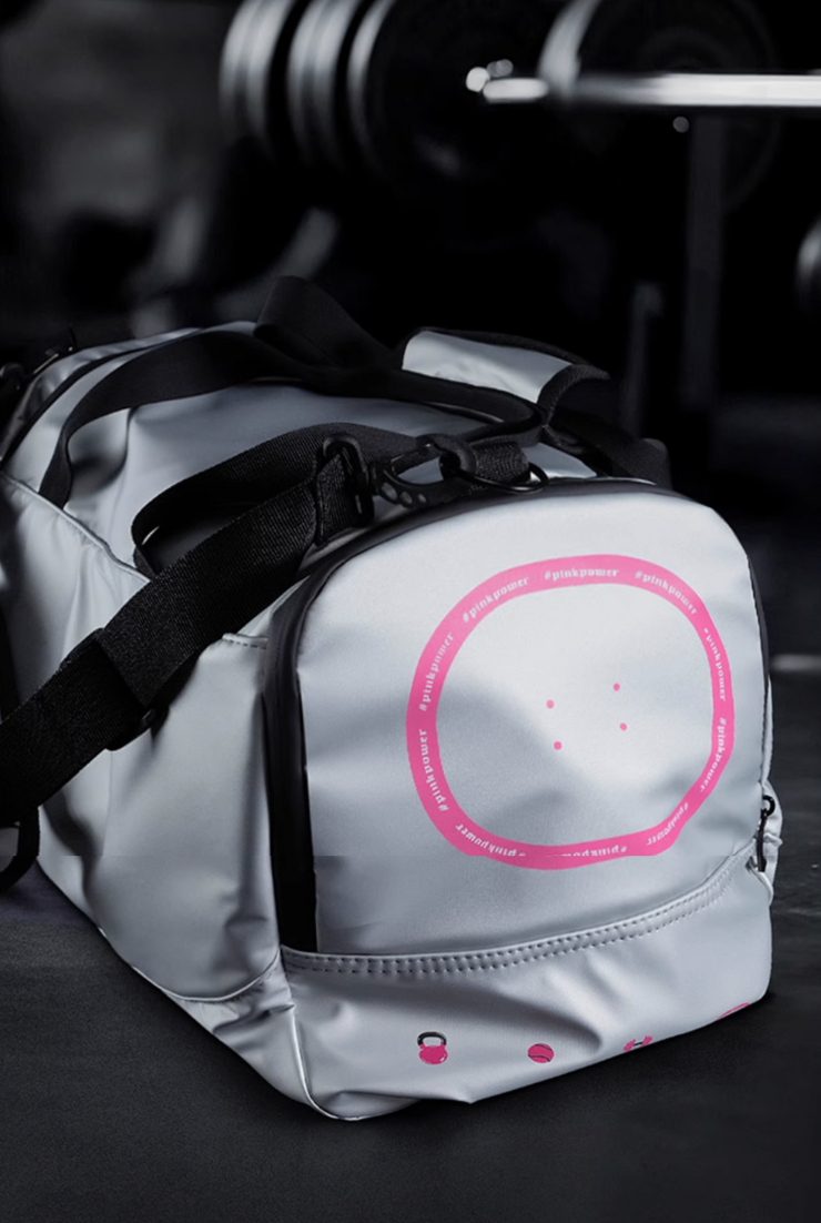 Water-repellent training bag, 26L, silver