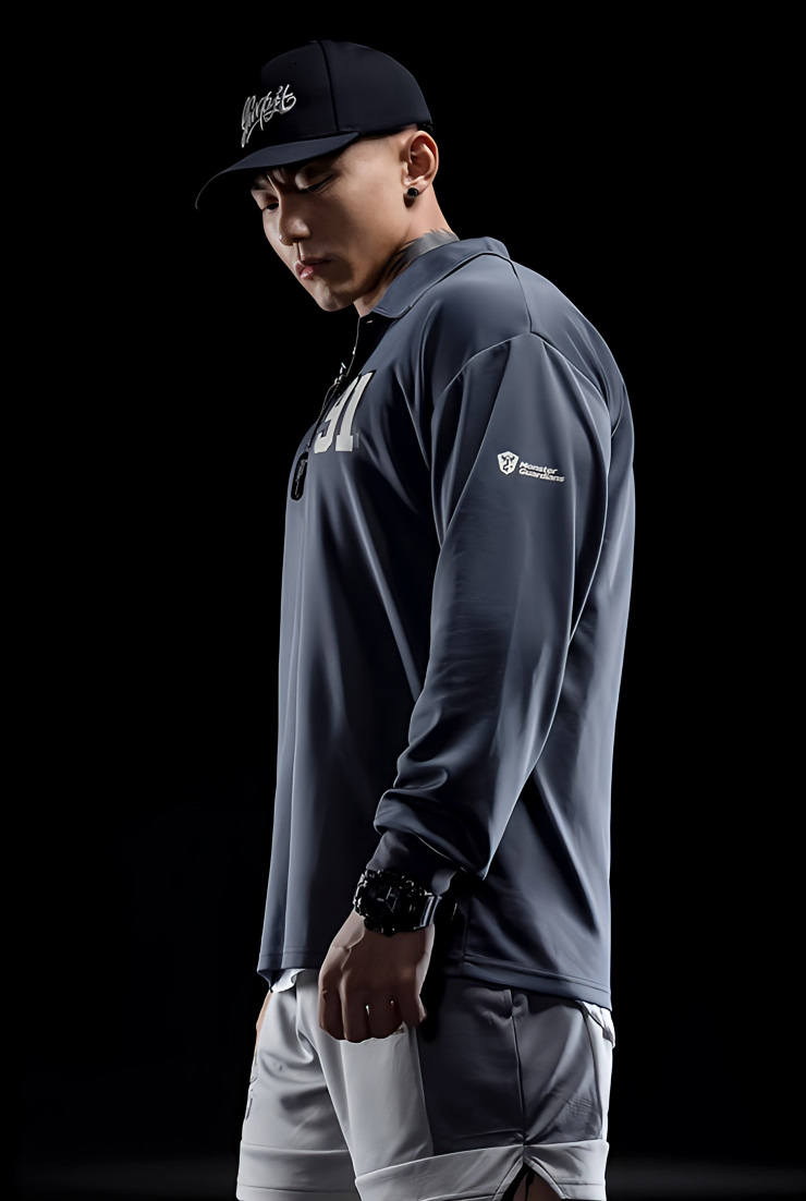 ドリブルフィット 長袖カジュアルポロシャツ