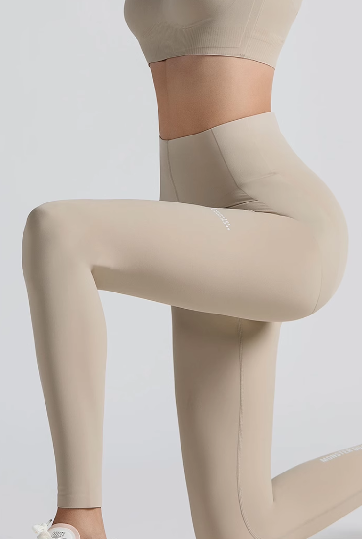 シームレス 高伸縮性 スポーツレギンス